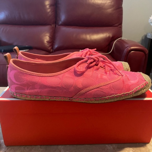 COACH- Espadrilles Sneakers-Fuschia 9.5 - Picture 3 of 8